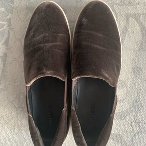 Vince Warren Slip On Velvet Sneakers